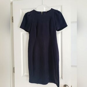 Navy suede Calvin Klein dress